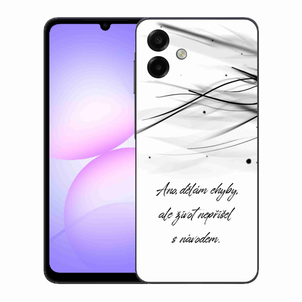 Gél borítás mmCase Samsung Galaxy A07 4G - idézem fehér háttérrel