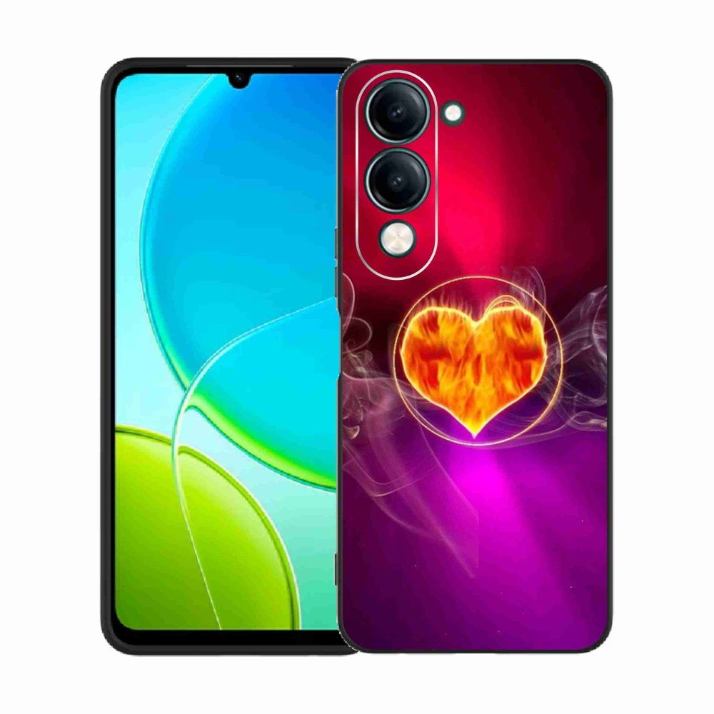 Gél borító mmCase a Vivo Y29s 5G-hez - tüzes szív