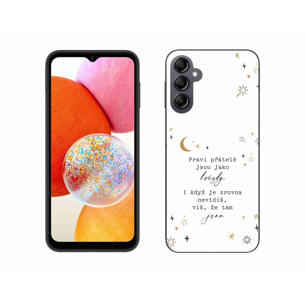 Gél borítás mmCase Samsung Galaxy A14 4G/5G - idézem 6 fehér háttér