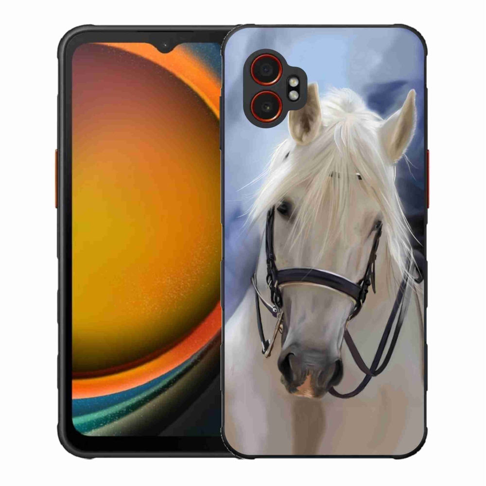 Zselés borítás mmCase Samsung Galaxy Xcover 7 Pro - fehér ló