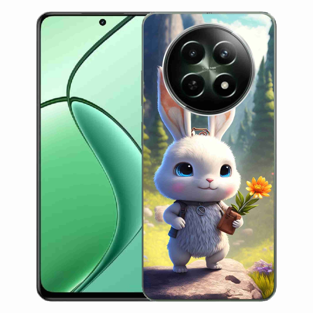 Gél borítás mmCase a Realme 12 5G/12x 5G készülékhez - aranyos nyuszi