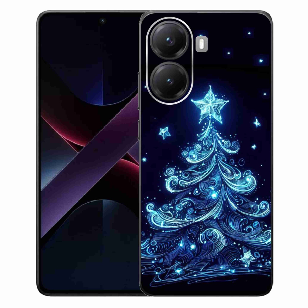 Gél borítás mmCase a Xiaomi Poco X7 Pro 5G számára - neon karácsonyfa 4