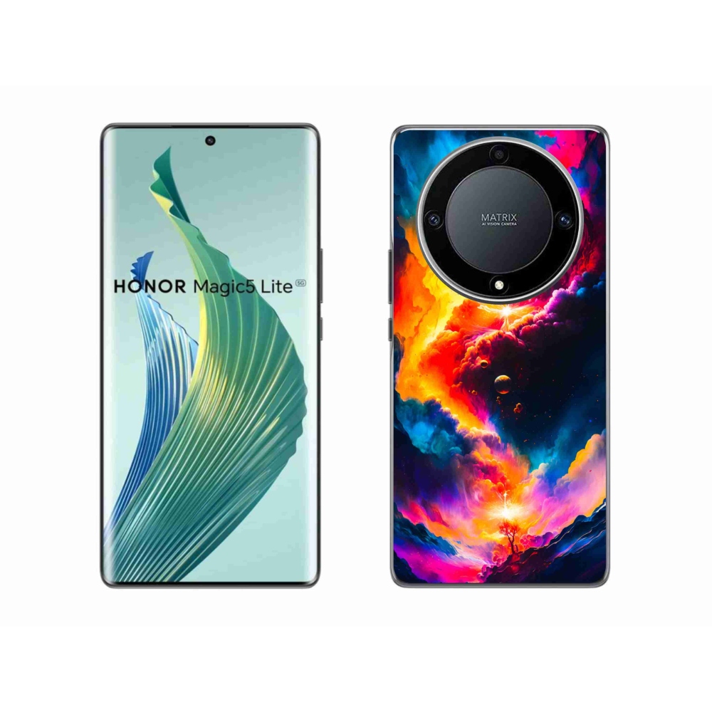 Gél borítás mmCase a Honor Magic 5 Lite 5G számára - absztrakt motívum