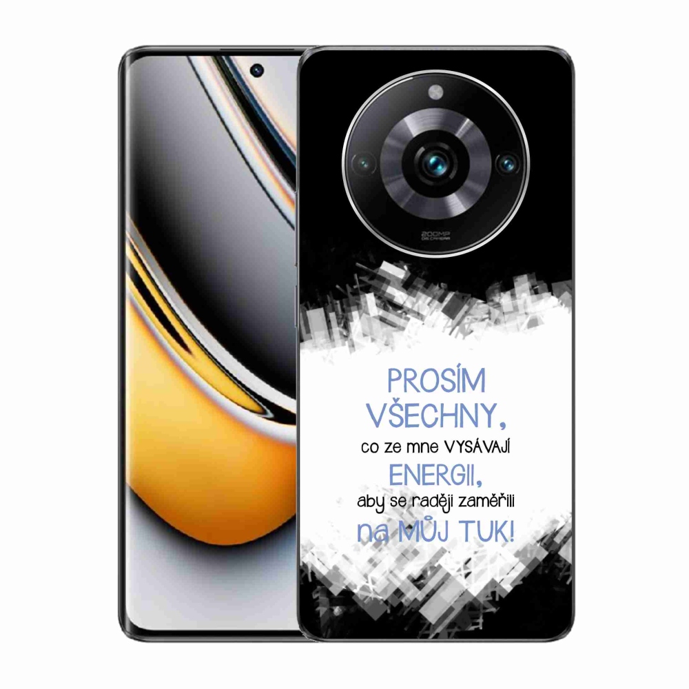 Gél borító mmCase a Realme 11 Pro/11 Pro+ készülékhez - vicces szöveg 1 kék