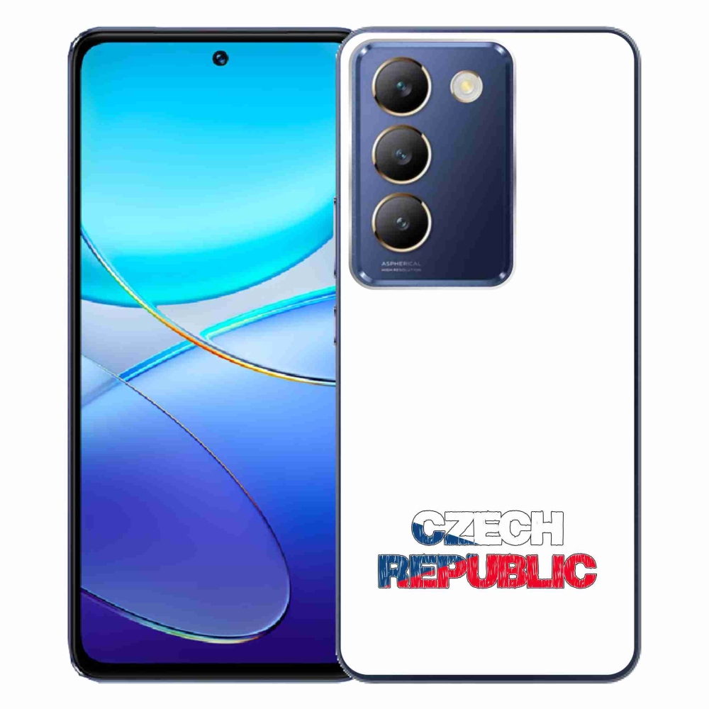 Gél borítás mmCase a Vivo V40 SE 4G/5G - Csehország fehér háttérhez