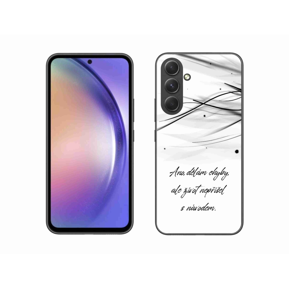 Gél borítás mmCase Samsung Galaxy A54 5G - idézem fehér háttérrel