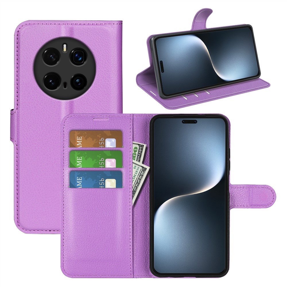 Litchi könyv tok a Honor Magic 7 Pro 5G készülékhez - lila