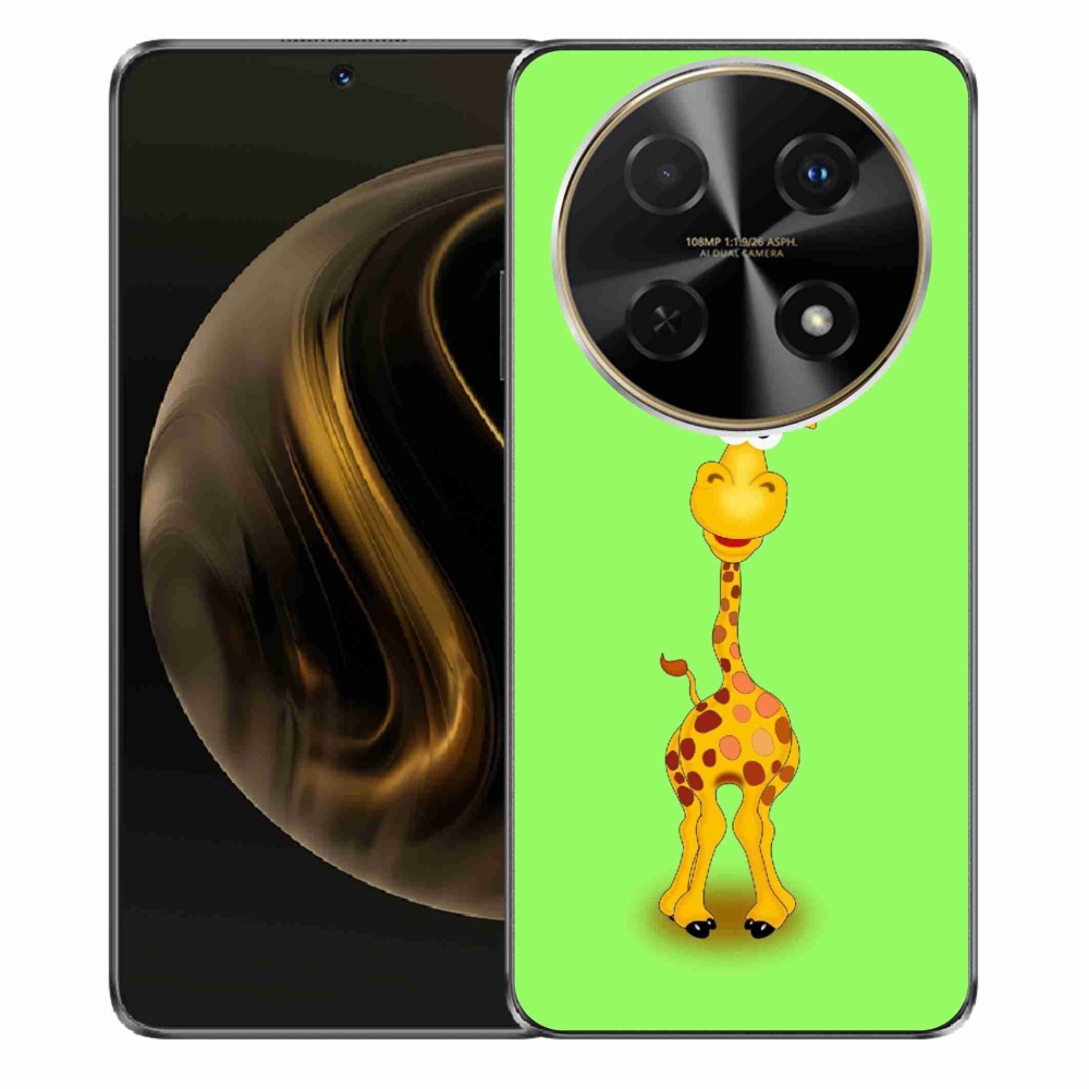 Gél borítás mmCase a Huawei Nova 12i készülékhez - rajzfilm zsiráf