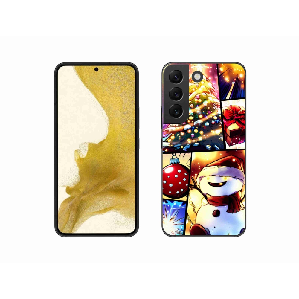 Gél borító mmCase Samsung Galaxy S22 5G - Karácsonyi motívumok 1