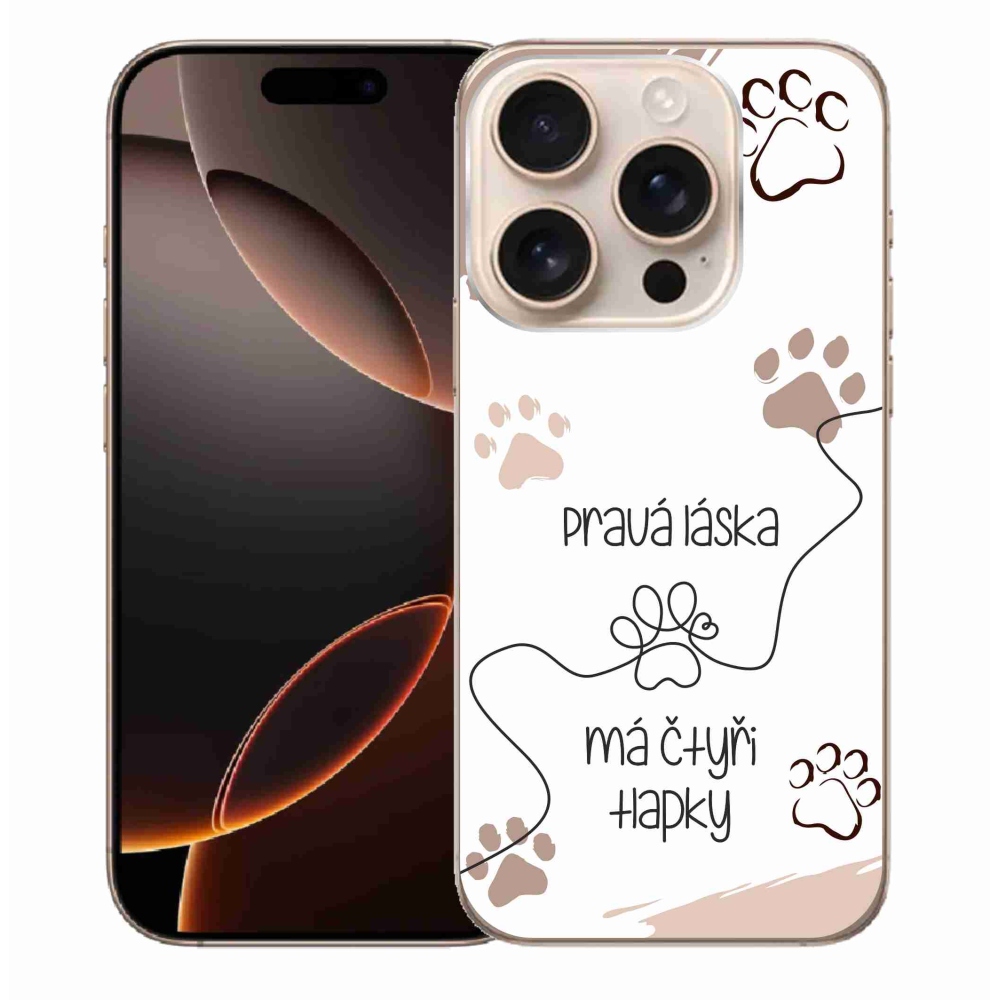 Gél borítás mmCase iPhone 16 Pro Max készülékhez - kutyamotívum 1 fehér háttér