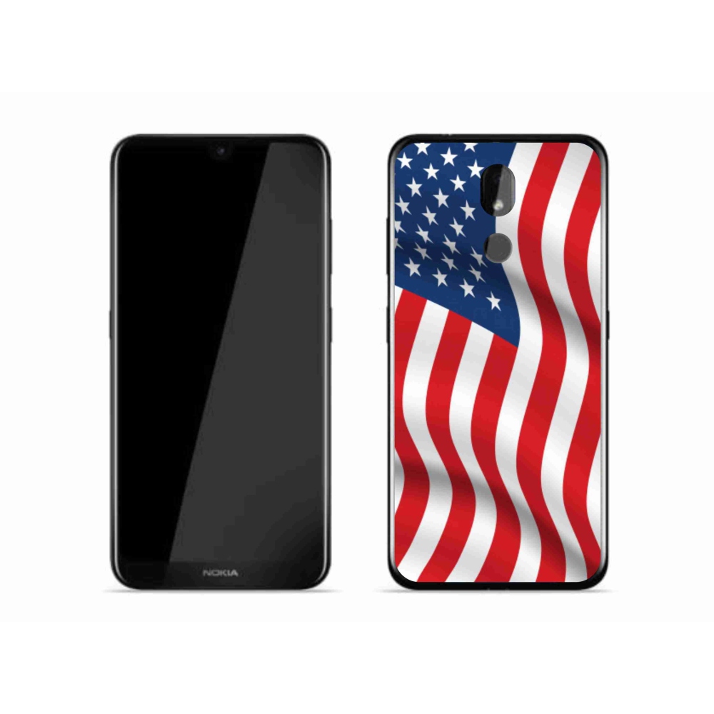 Zselés borítás mmCase mobiltelefonhoz Nokia 3.2 - amerikai zászló