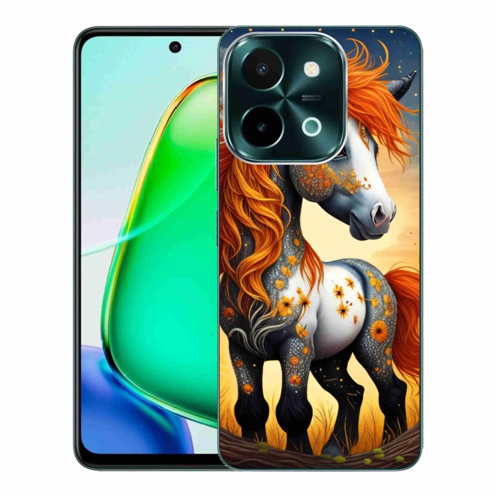 Zselés borítás mmCase a Vivo Y28-hoz - színes póni
