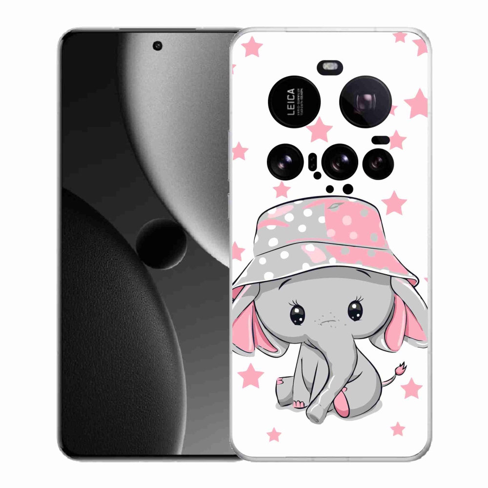 Gél borítás mmCase a Xiaomi 15 Ultra - rózsaszín elefánthoz