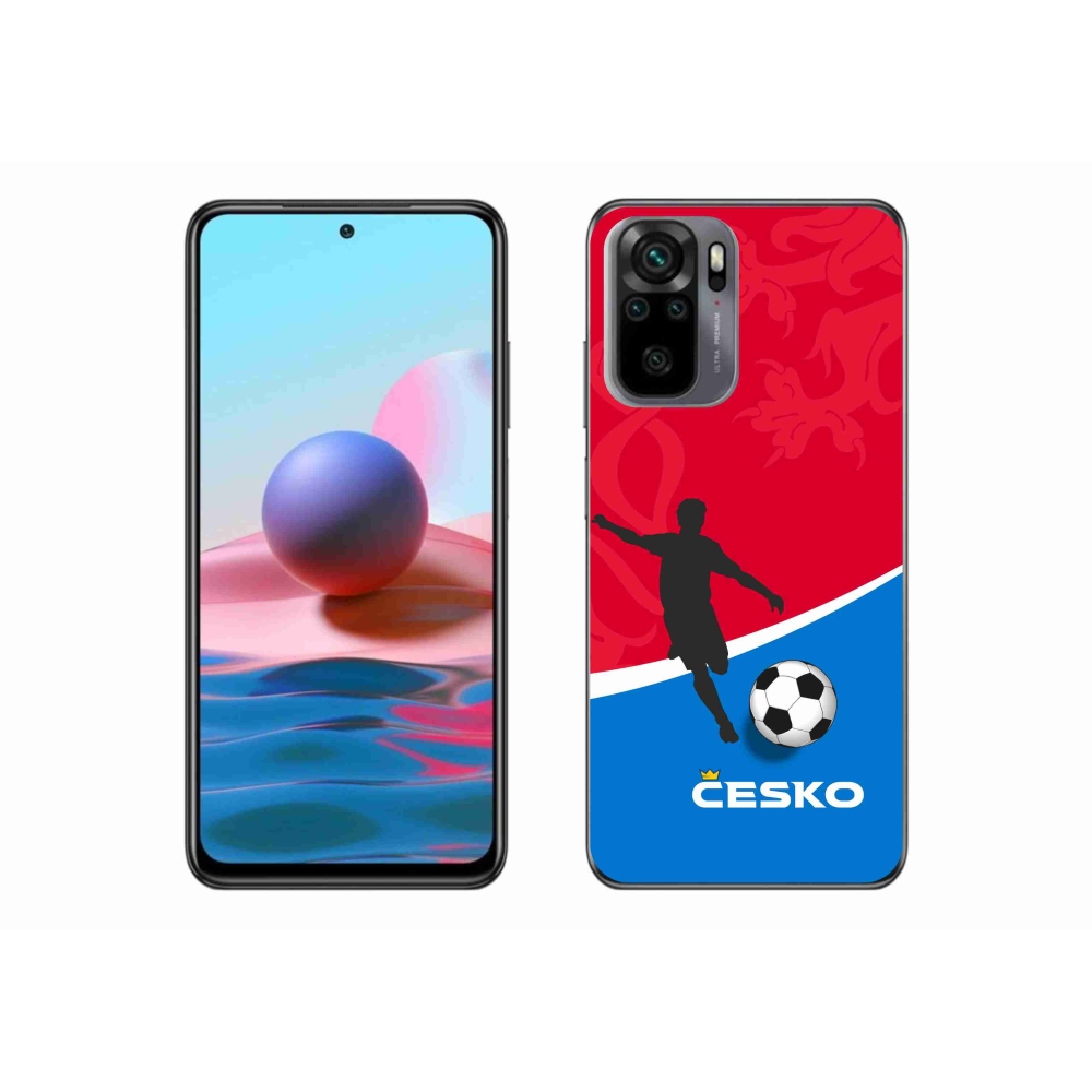Gél borítás mmCase a Xiaomi Redmi Note 10 4G-hez - futball Csehország
