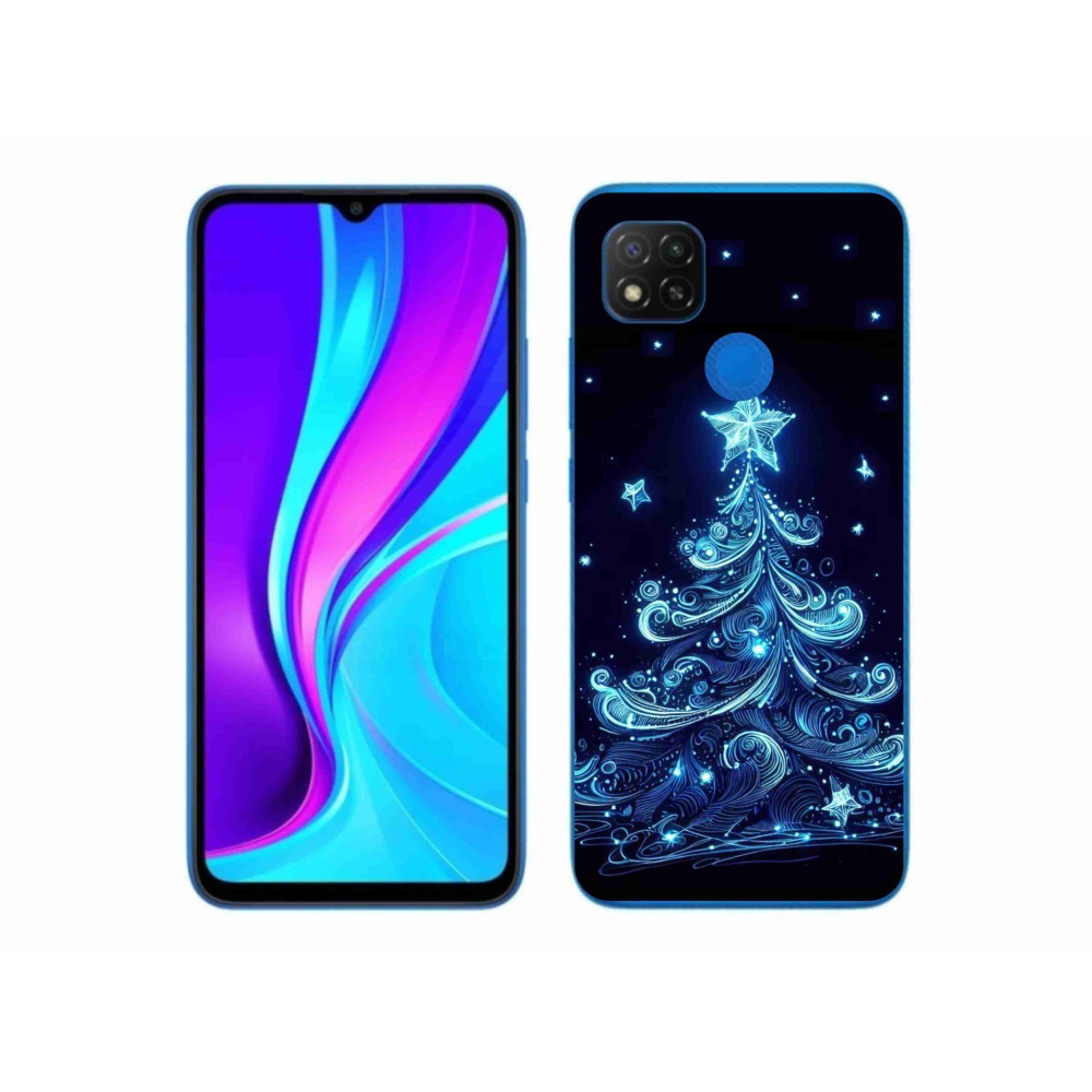 Gél borítás mmCase a Xiaomi Redmi 9C-hez - neon karácsonyfa 4