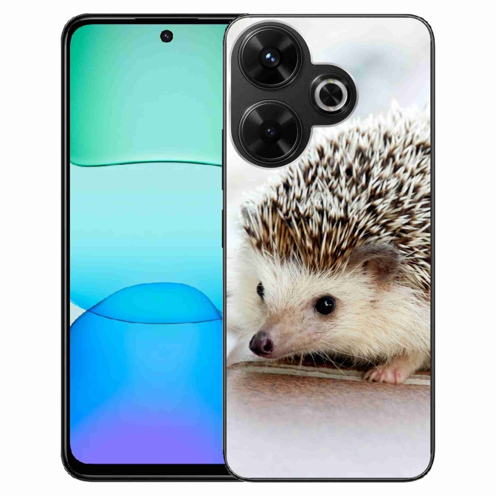 Gél borítás mmCase a Xiaomi Redmi 13 4G/Poco M6 4G - süni számára