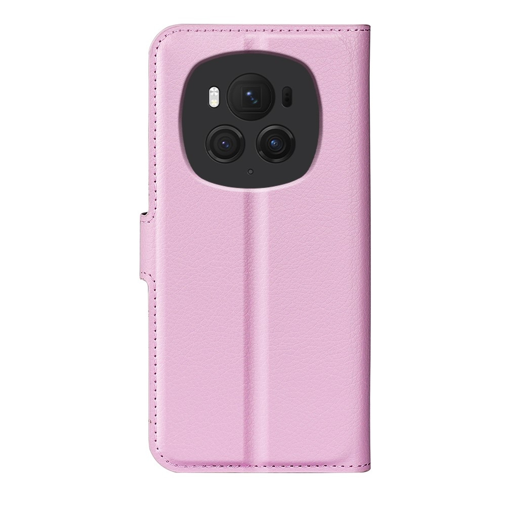 Litchi könyv tok a Honor Magic 6 Pro 5G készülékhez - rózsaszín