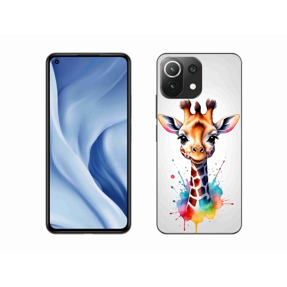 Gél borítás mmCase a Xiaomi 11 Lite 5G NE-hez - zsiráf 1