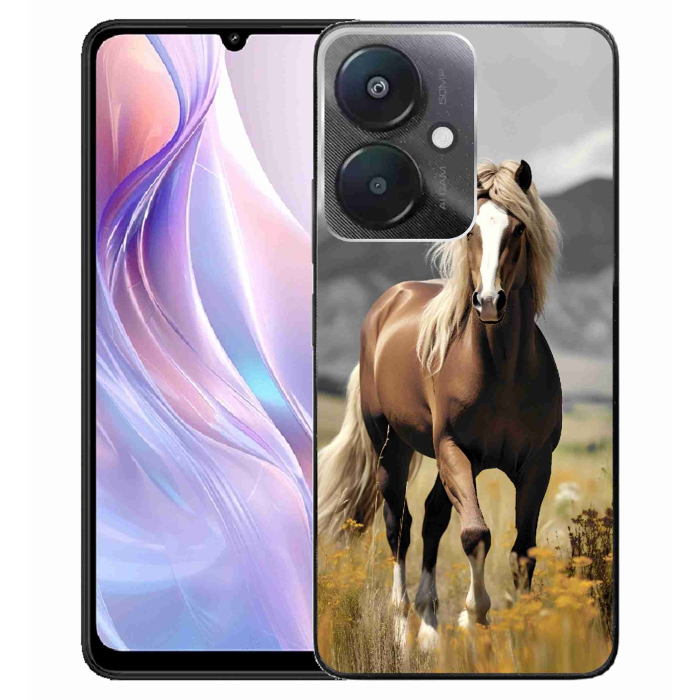 Gél borítás mmCase a Xiaomi Redmi 13C 5G - barna ló 1