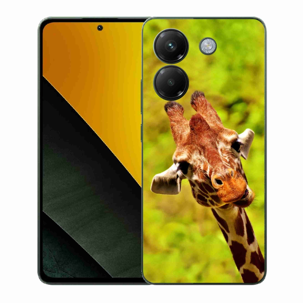 Gél borítás mmCase a Xiaomi Poco M7 Pro 5G-hez - zsiráf