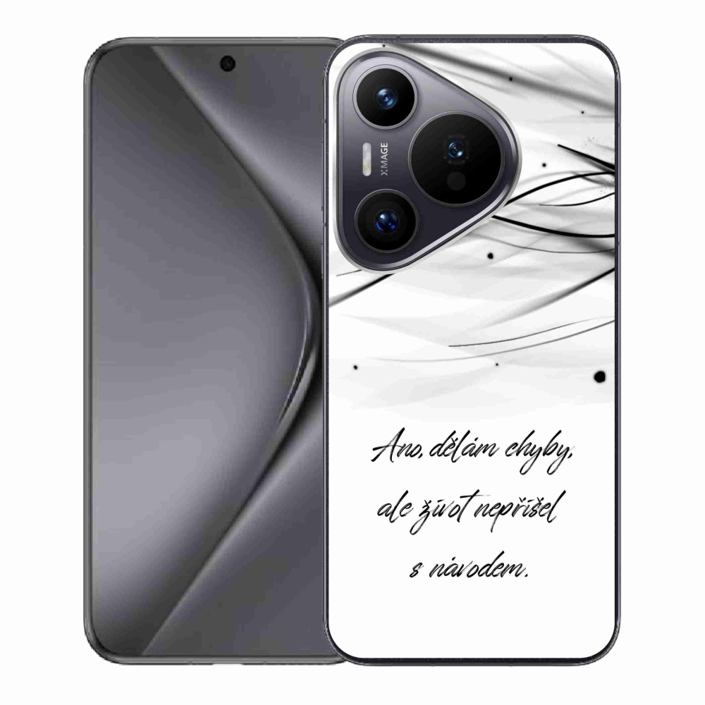 Zselés borító mmCase a Huawei Pura 70-en - idézem a fehér hátteret