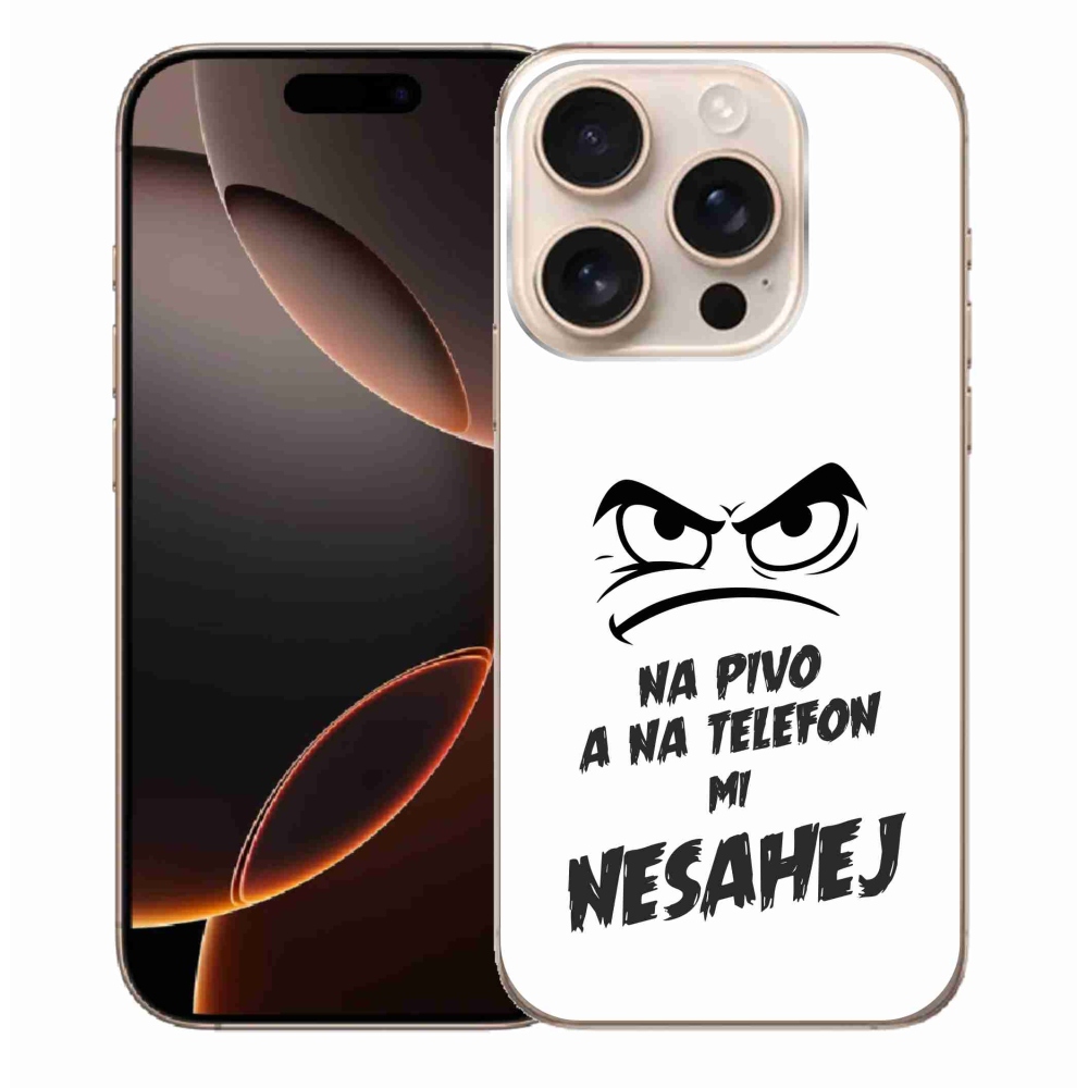 Gél borítás mmCase iPhone 16 Pro Max készülékhez - sör motívum 2 fehér háttér