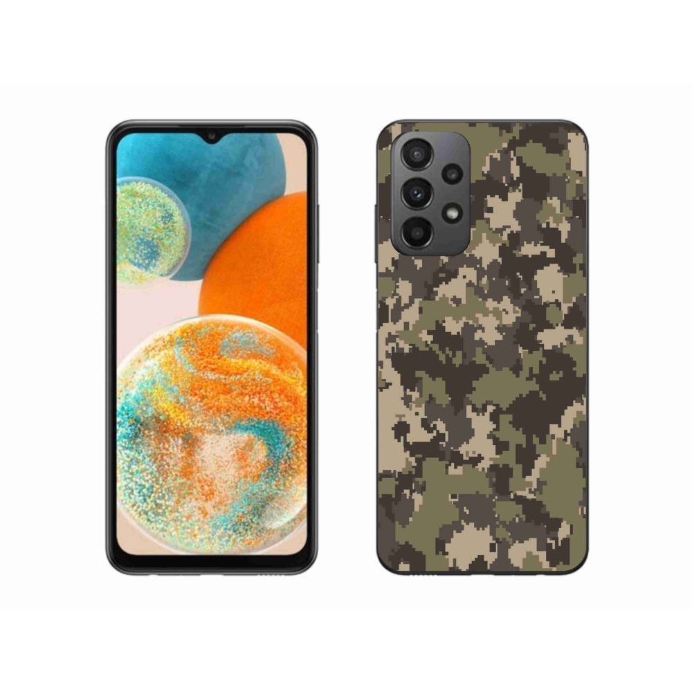 Zselés borítás mmCase Samsung Galaxy A23 4G/5G - terepszínű minta 12