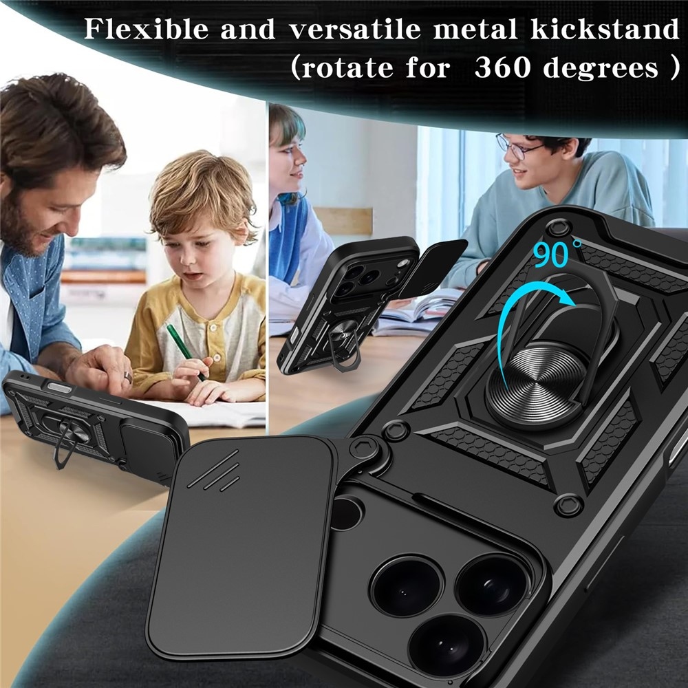 Ring tartós borító iPhone 17 Pro Max készülékhez - Fekete