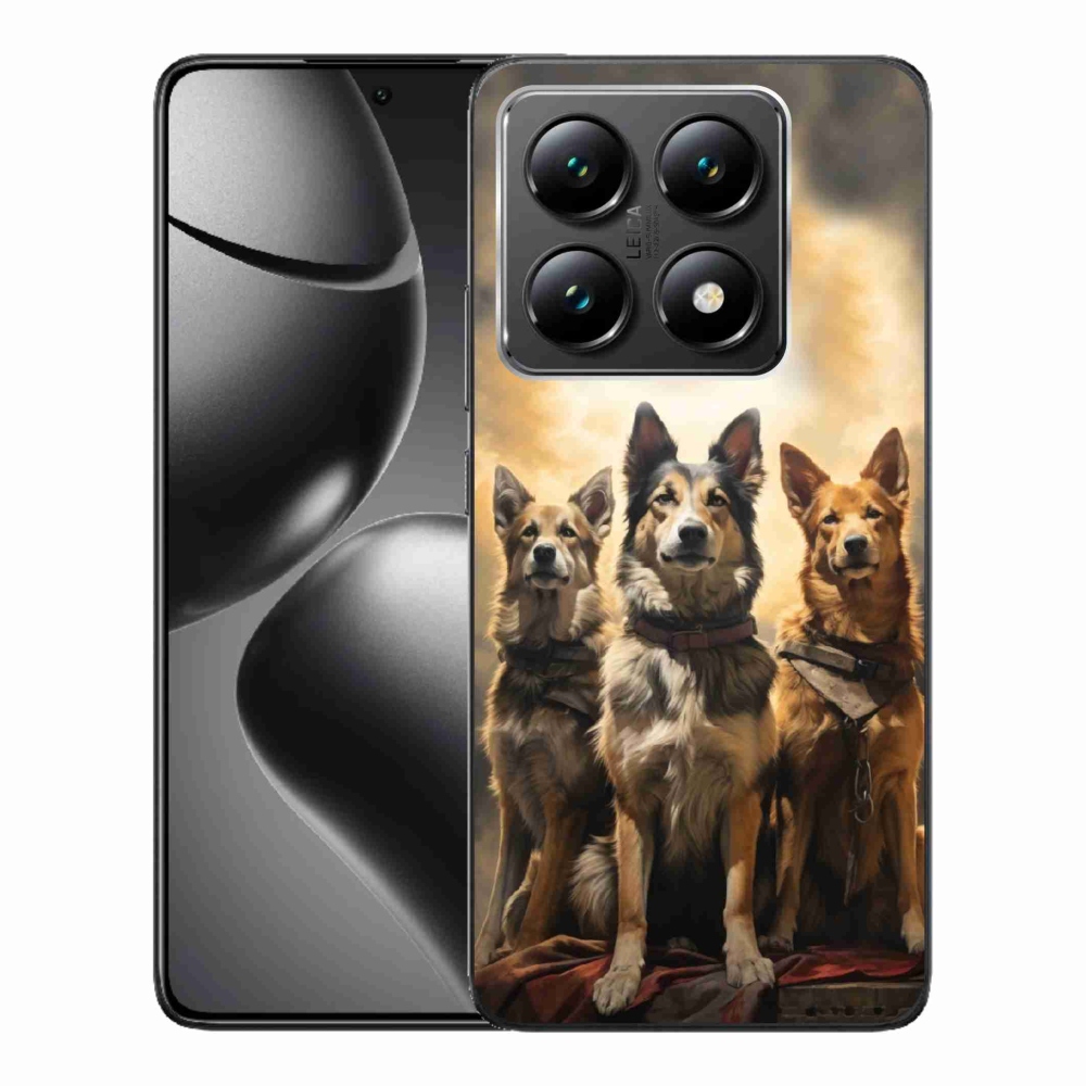 Gél borítás mmCase a Xiaomi 14T-hez - három kutya