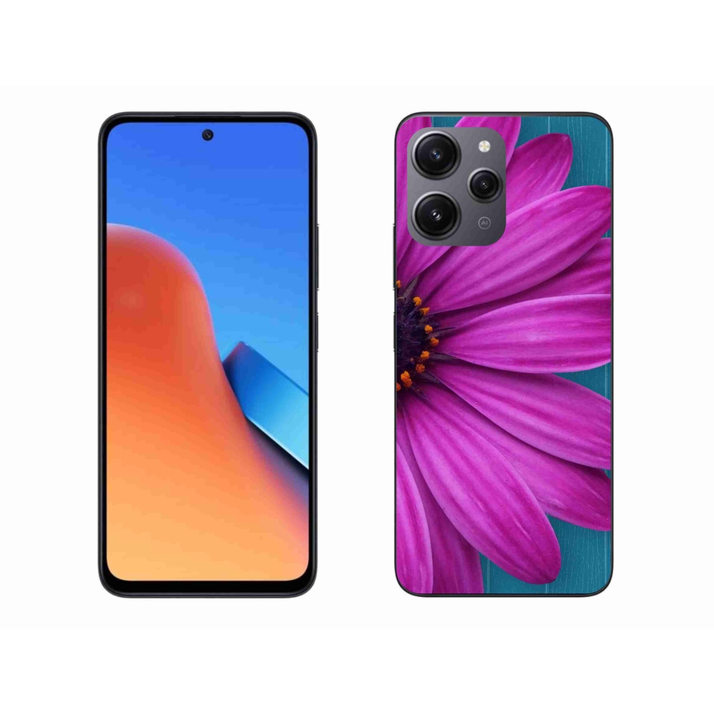 Gél tok mmCase a Xiaomi Redmi 12-hez - lila százszorszép
