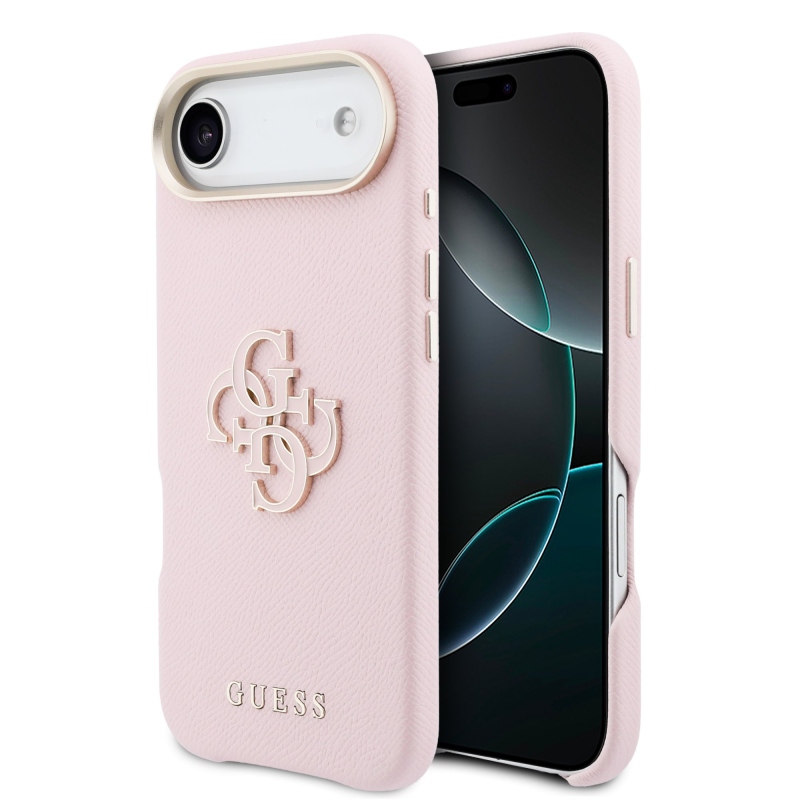 Guess PU gyanta logós hátlap iPhone Air rózsaszínhez