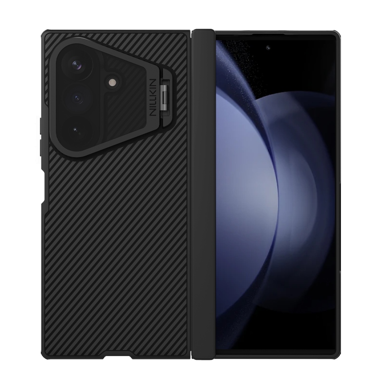 Nillkin CamShield Prop Magnetic (átlátszó lencse) hátsó tok a Samsung Galaxy Z Fold 8-hoz, Ultra Black