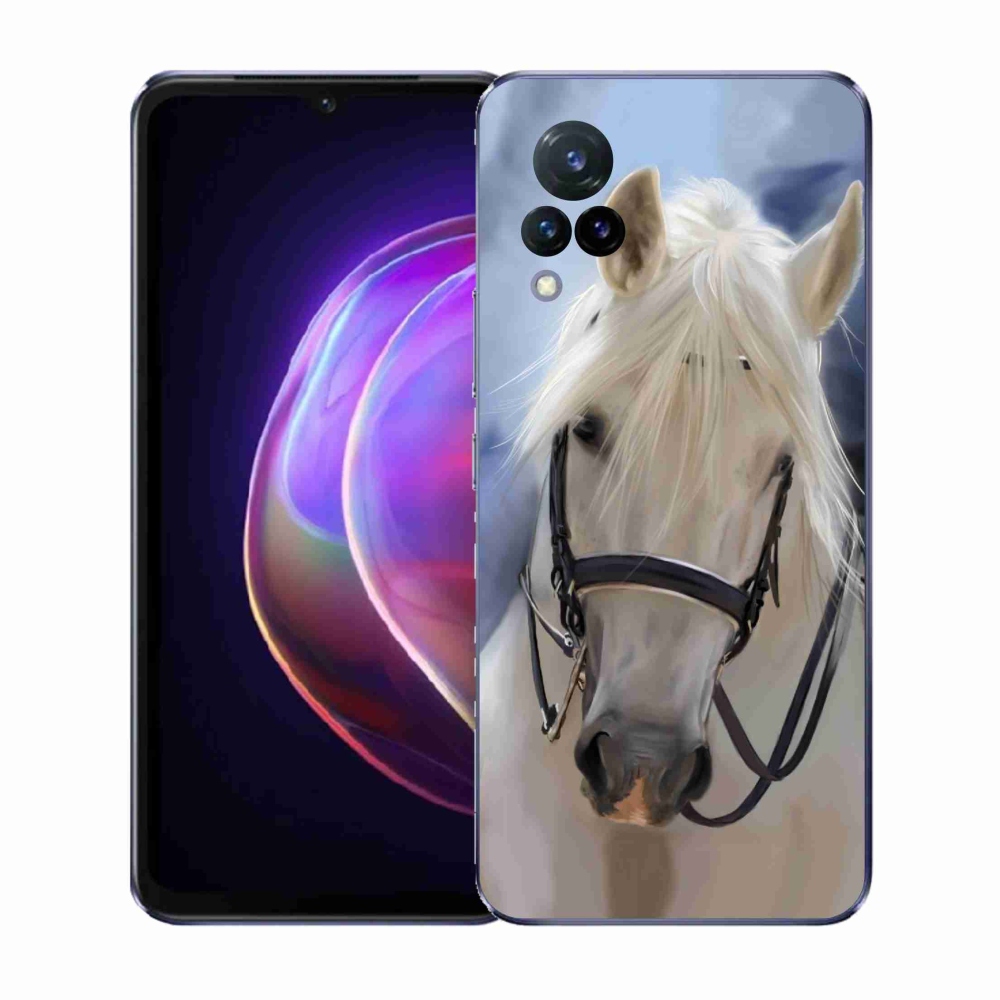 Gél borítás mmCase a Vivo V21 4G/5G készülékhez - fehér ló