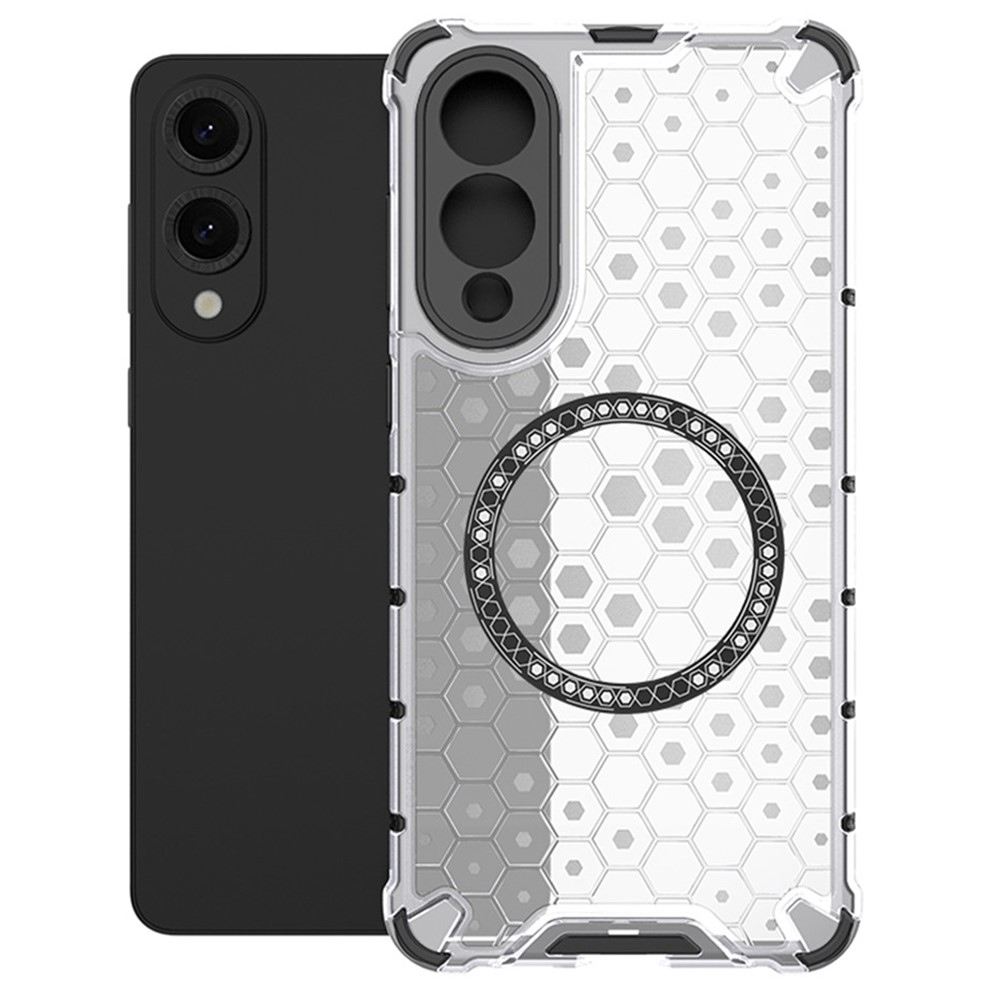 Mézédes tartós borítás MagSafe-rel Samsung Galaxy S25 Edge készülékre - átlátszó