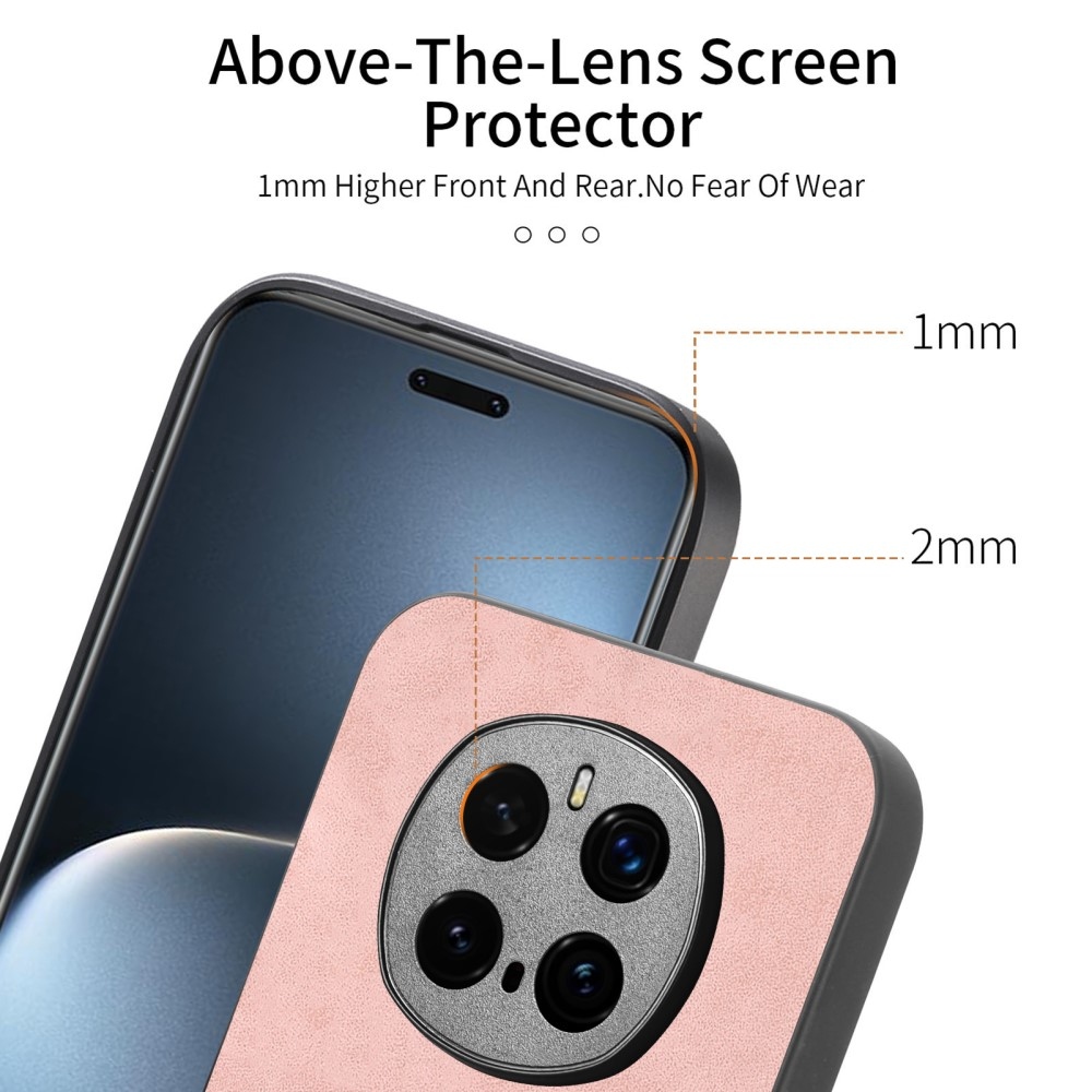 Skiny gél tok műbőrrel és MagSafe támogatással a Honor Magic 7 Pro 5G számára - rózsaszínű