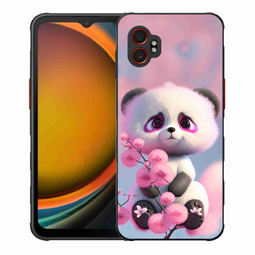 Gél borító mmCase Samsung Galaxy Xcover 7 Pro - aranyos panda 1