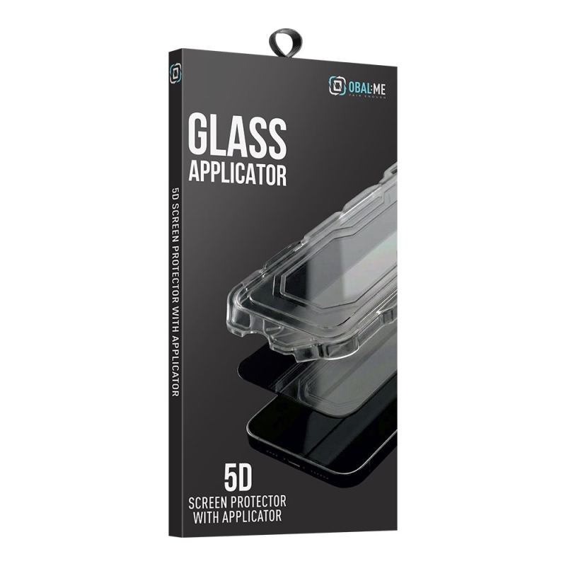 TOK: ME 5D edzett üveg felhelyezővel az Apple iPhone 17/17 Pro/18 Pro készülékekhez, fekete