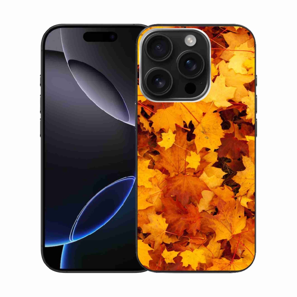 Zselés borítás mmCase iPhone 16 Pro készülékhez - juharlevelek