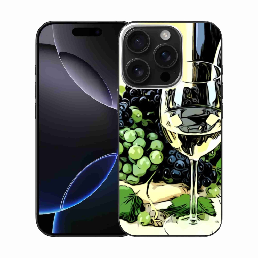 Zselés borítás mmCase iPhone 16 Pro készülékhez - borospohár