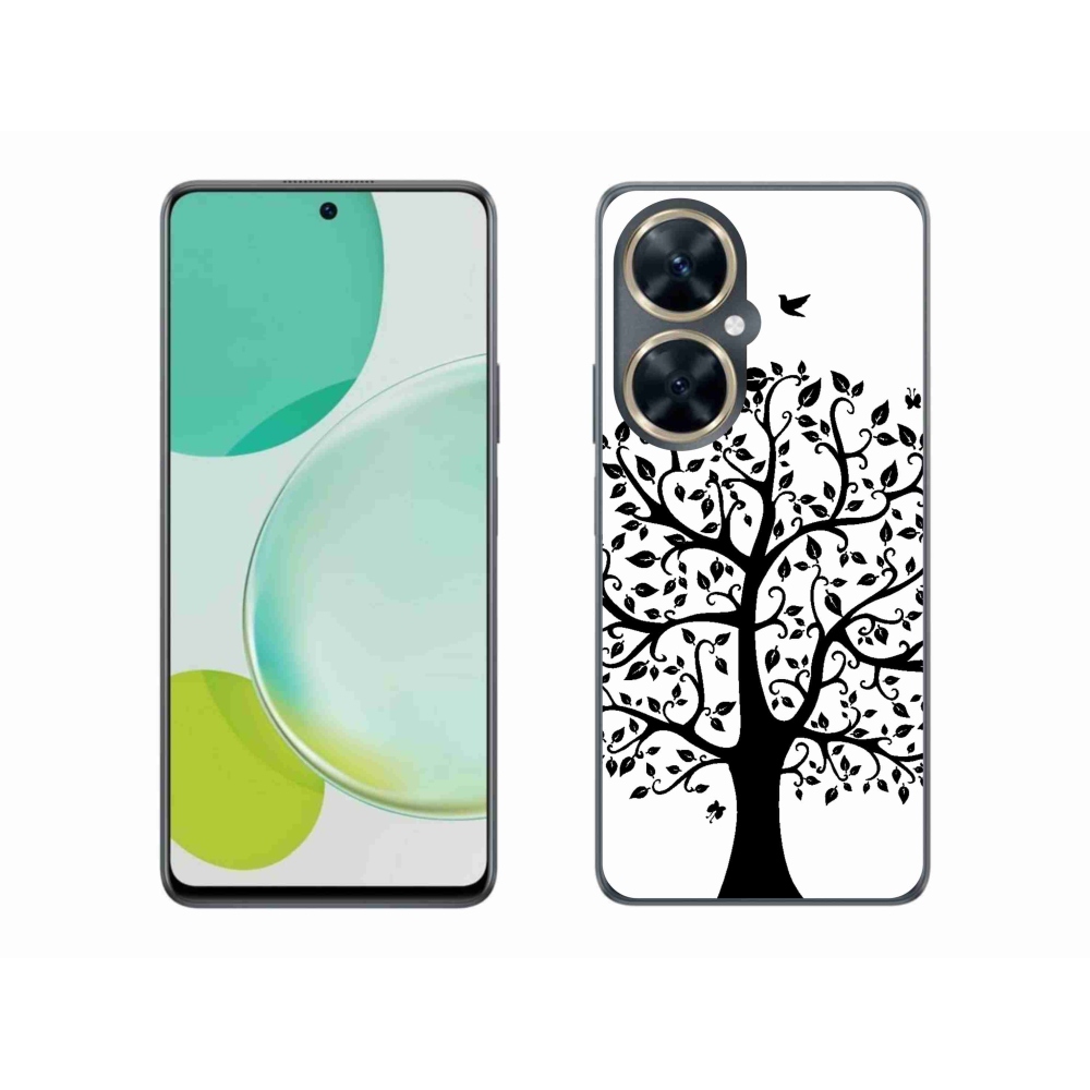 Gél borítás mmCase a Huawei Nova 11i - fekete-fehér fa