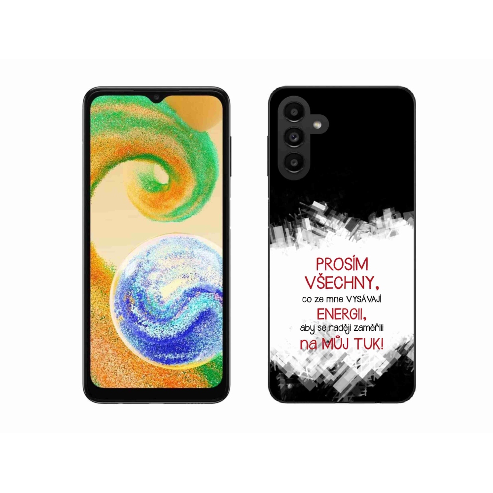 Gél borító mmCase Samsung Galaxy A04s (164.7x76.7x9.1mm) - vicces szöveg 1 piros