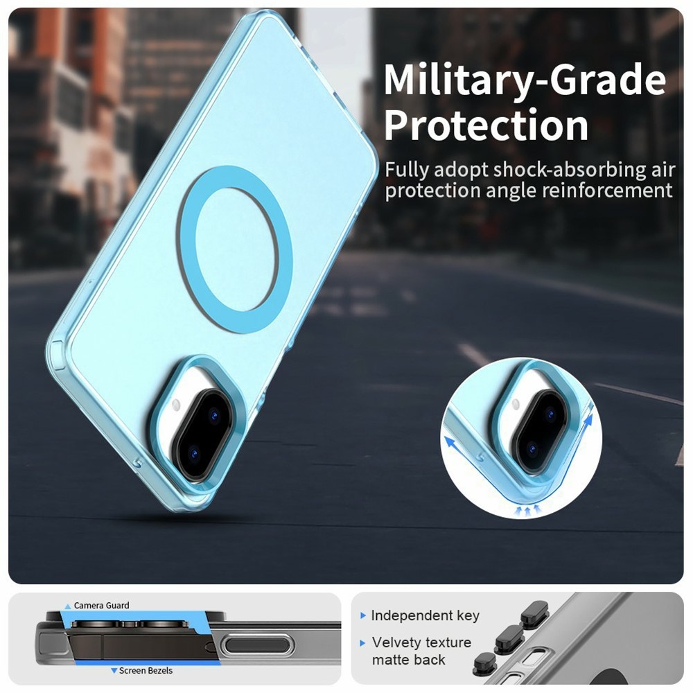 Candy zselés tok MagSafe Samsung Galaxy A07 4G - kék