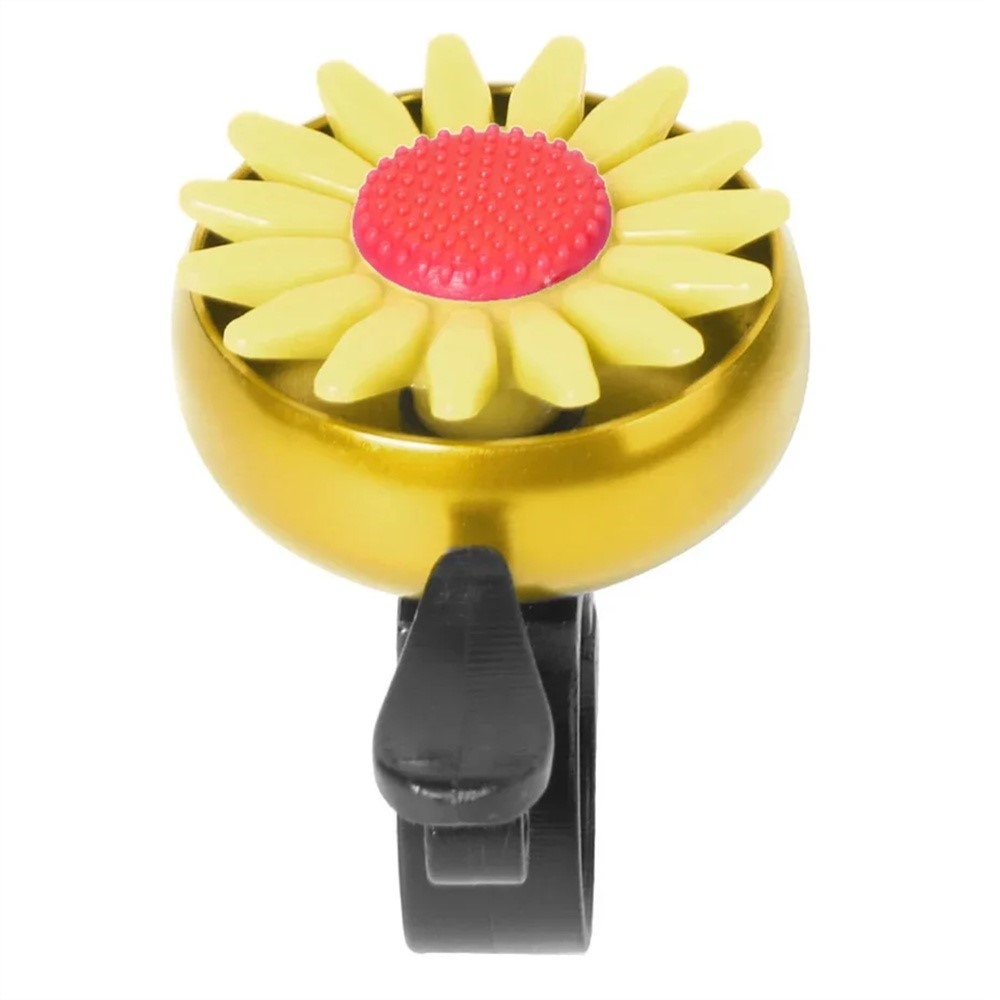 Gyerek biciklicsengő virágmotívummal - sárga