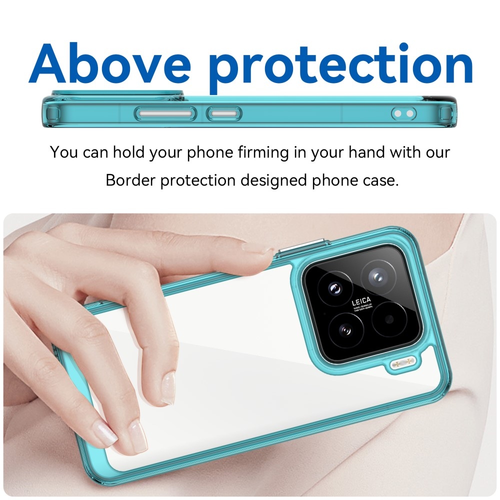 Gél tok fix hátlappal Xiaomi 15-öshöz - világoskék