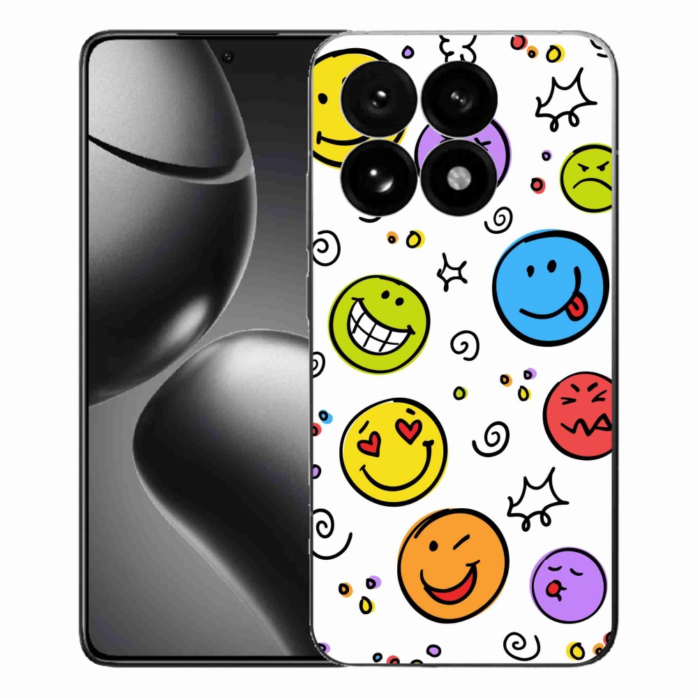 Gél borító mmCase a Xiaomi 15T-hez - smiley-k
