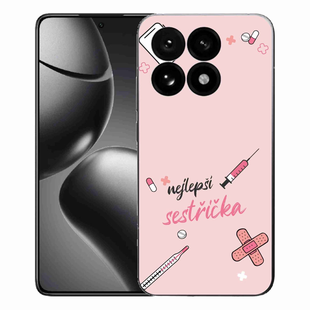 Gél borító mmCase a Xiaomi 15T - a legjobb kishúg rózsaszín háttérrel