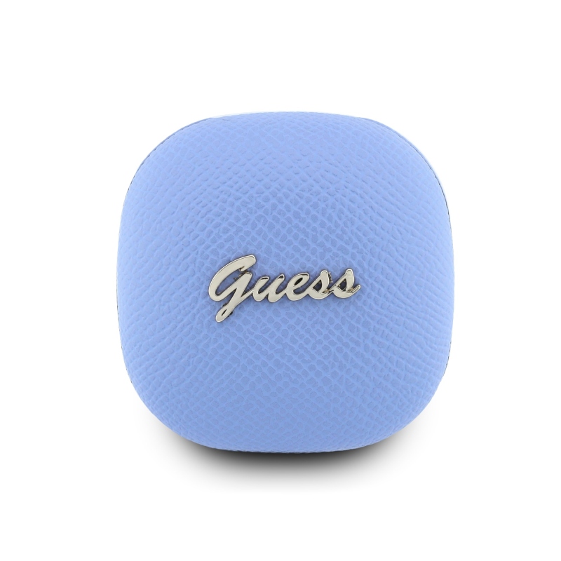 Guess PU Grained Script Metal Logo ENC TWS vezeték nélküli fülhallgató, világoskék