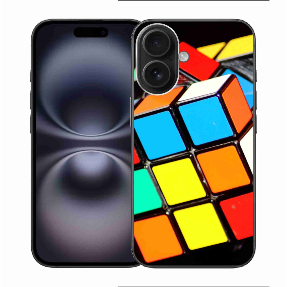 Gél tok mmCase iPhone 16 készülékhez - Rubik-kocka