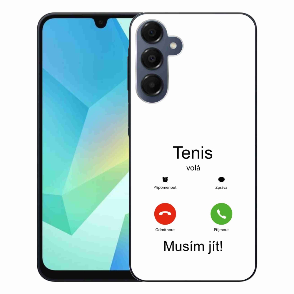 Gél borítás mmCase Samsung Galaxy A16 4G/5G - tenisz hívások fehér háttérrel