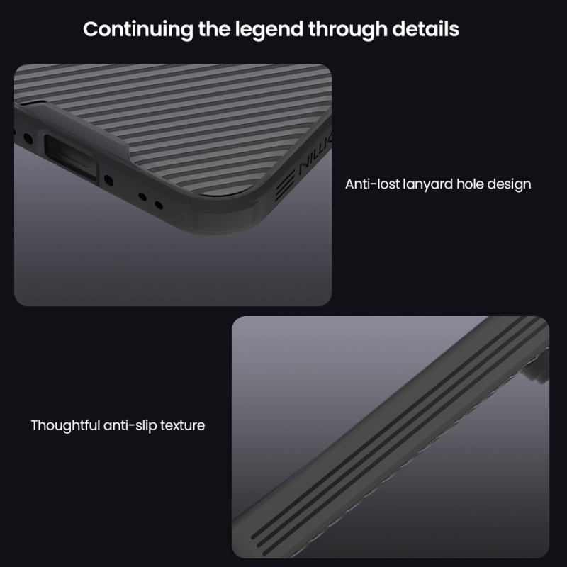 Nillkin CamShield PRO hátlap OnePlus 15-höz, átlátszó, fekete